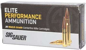 Picture of Sig Sauer Elite Performance Rifle Ammo - 308 Win, 168Gr, OTM Marksman Elite, 20rds Box