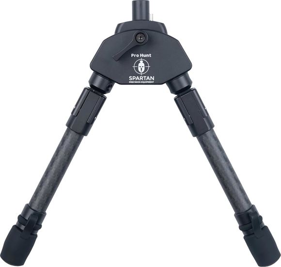Picture of Spartan Precision Equipment Bipods - Javelin ProHunt TAC Bipod, Standard Length, 9.1" Ground Clearance, Rubber & Tungsten Carbide Feet, Single Leg Lockout, Classic Rifle Adapter Kit Inc., Compatible Spartan 12mm Adapters, Weight: 7.6oz.