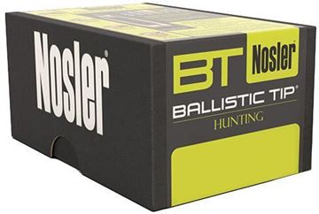 Picture of Nosler Bullets, Ballistic Tip Hunting - 270 Caliber (.277"), 130Gr, Spitzer, 50ct Box