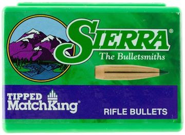Picture of Sierra MatchKing Rifle Bullet - 30 Caliber (.308"), 168Gr, TMK Match, 100ct Box (Tipped Matchking)