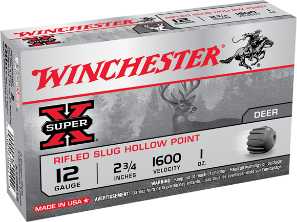 Picture of Winchester Super-X Slugs Shotgun Ammo - 12Ga, 2-3/4'', 1oz, Rifled Slug, 5rds Box