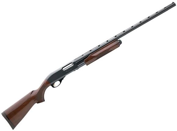 Picture of Remington Model 870 Wingmaster Pump Action Shotgun - 12Ga, 3", 26", Light Contour, Vented Rib, High Polish Blued, Hi-Gloss American Walnut Stock, 4rds, Twin Bead Sights, Rem Choke (F,M,IC)