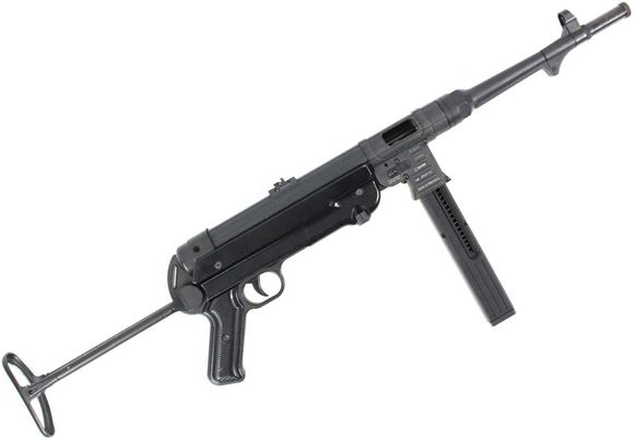 Picture of German Sport Guns (GSG) GSG MP-40 Rimfire Semi-Auto Rifle - 22 LR, 11.7", Blued, Folding Metal Stock, 23rds, Fixd Front Post & Adjustable Rear Sights