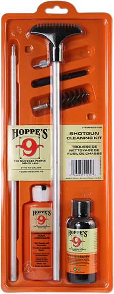 Picture of Hoppe's No.9 Cleaning Kits - Shotgun Cleaning Kit w/Aluminum Rod, (12 Gauge), Solvent, Lube