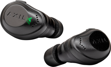 Picture of AXIL True Wireless Buds - 29 dB, Enhance 6x Hearing, Automatically Blocks Sounds Over 85 dB, Black, Bluetooth 5.0 Connectivity