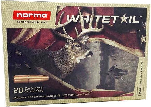 Norma Whitetail Ammo - 30-06 SPRG, 150Gr, SP, 20rds Box