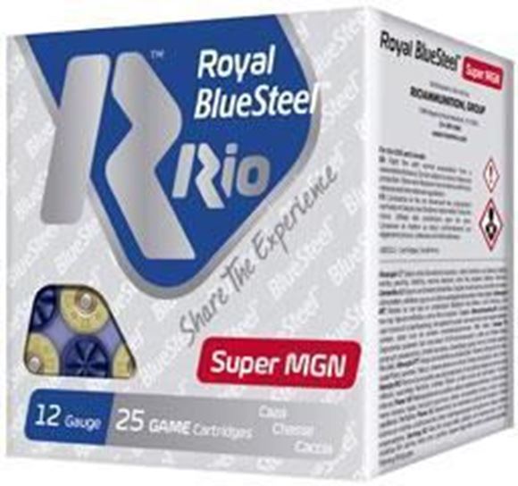 Picture of Rio Ammunition, Game Load Royal BlueSteel - 12Ga, 3-1/2", Max Dram, #3, 1-3/8oz, 1550fps, 25rds Box