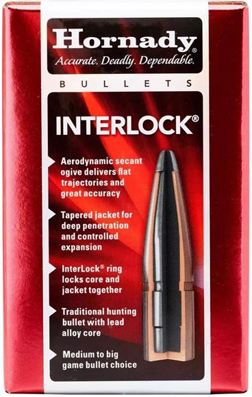 Picture of Hornady Rifle Bullets, InterLock - 270 Caliber (.277"), 150Gr, InterLock SP, 100ct Box