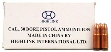 Picture of 7.62x25 Tokarev, 85Gr, FMJ, 50rd Commercial White Box