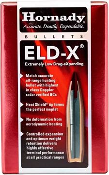 Picture of Hornady Rifle Bullets, ELD-X - 6.5 (.264"), 143Gr, 100ct Box