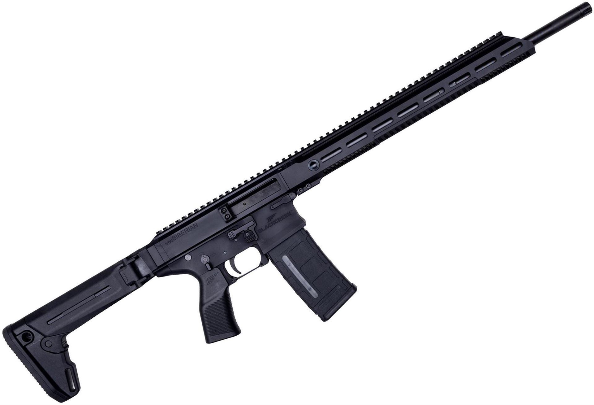Black Creek Labs SRV2 Siberian SemiAuto Rifle 223 Wylde, 18.6 , Black, Magpul Zhukov Stock