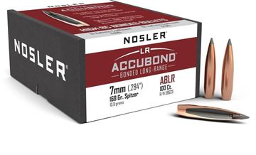 Picture of Nosler Bullets, AccuBond Long Range - 7mm (.284"), 168Gr, Spitzer, 100ct Box