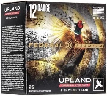Picture of Federal Premium Upland Copper-Plated  Load Shotgun Ammo - 12Ga, 2-3/4", Max, 1-1/8oz, #6, Copper-Plated, 25rds Box, 1500fps