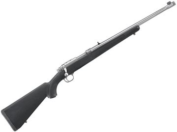 Picture of Ruger 7419 77/357 Bolt Action Rifle 357 Mag, 18.5" Bbl, Stainless Synthetic Stock, Threaded, Thread Protector, 5+1 Rnd