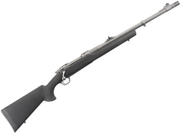 Picture of Ruger 57100 Hawkeye Alaskan Bolt Action Rifle, 375 Ruger, 20" Bbl, Stainless Steel, Hogue Stock, Muzzle Break, 3+1 Rnd