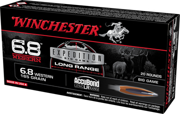 Picture of Winchester Copper Impact Rifle Ammo - 6.8 Western, 165Gr, AccuBond Long Range, 20rds Box