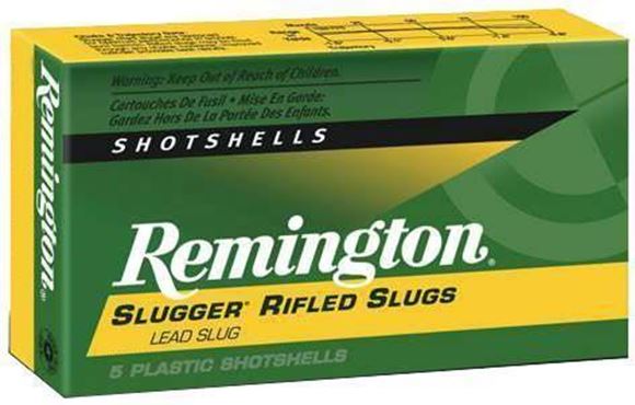 Picture of Remington Slugs, Slugger Rifled Slugs Shotgun Ammo - 410, 2-1/2", MAX DE, 1/5oz, RS, 5rds Box, 1830fps