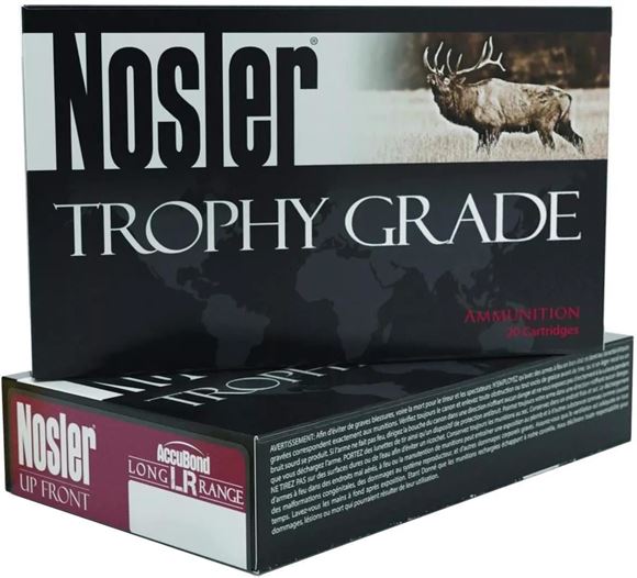 Picture of Nosler Trophy Grade Rifle Ammo - 6.5 PRC, 142gr, AccuBond Long-Range ABLR, 20rds Box