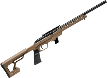 Picture of Savage 64 Precision FVNS-SR Semi-Auto Rifle - 22 LR, 16.5" Heavy Bbl Threaded, FDE Synthetic Stock Chassis, 20 MOA Rail, M-Lok Forend, 10 Rnd Mag