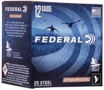 Picture of Federal Speed-Shok Waterfowl Load Shotgun Ammo - 12Ga, 3-1/2", 1-1/2oz, #2, Steel, 1500fps, 25rds Box