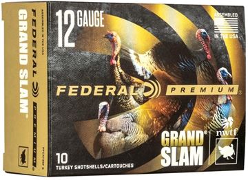 Picture of Federal Premium Grand Slam Shotgun Ammo - 12Ga, 3-1/2", 2oz, 1200fps, #5, 10rds Box