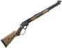 Picture of Marlin Model 1895GBL Big Bore Lever Action Rifle - 45-70 Govt, 18.5", Blued, American Pistol-Grip Two Tone Brown Laminate Stock, 6rds, Ramp Front Sight w/Brass Bead & Wide-Scan Hood & Adjustable Semi-Buckhorn Folding Rear Sights, Big-Loop Finger Lever