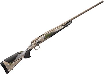 Picture of Browning X-Bolt 2 Speed Bolt Action Rifle, 270 Win, 22", Fluted Sporter Contour, OVIX Camo Composite Stock, Adjustable LOP, Adjustable Comb, Smoked Bronze Cerakote, 5/8"-24 threaded w/ Muzzle Brake, 4rds