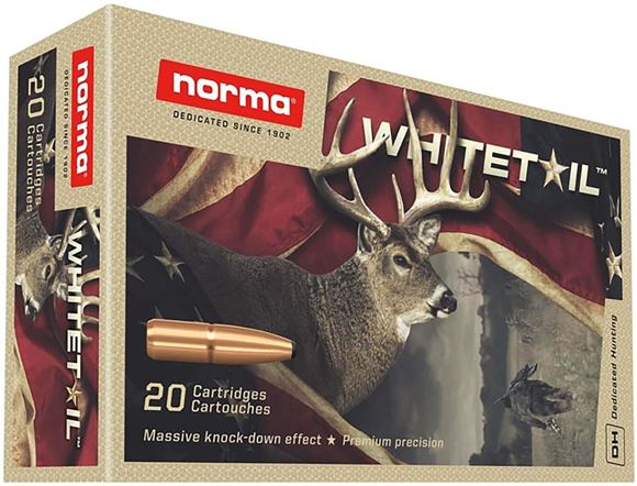 Norma Whitetail Ammo - 270 Win, 130Gr, SP, 20rds Box