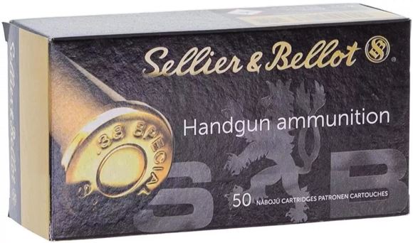 Sellier & Bellot Pistol & Revolver Ammo - 38 Special, 148Gr, Wad Cutter, 50rds Box