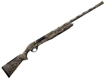 Picture of Weatherby 18i Waterfowler Semi-Auto Shotgun - 12Ga, 3", 28", Realtree Max 7 Camo, Full Length Vented Top Rib, Elastomer Synthetic Stock & Forend, 4+1rds or 2+1 w/ Plug, LPA Fiber Sights, (F,M,IC,IM,C)