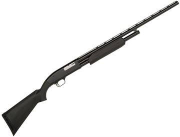 Picture of Mossberg Maverick 88 All Purpose Pump Action Shotgun - 20Ga, 3", 26", Vented Rib, Blued, Black Synthetic Stock, 5rds, Front Bead Sight, Accu-Choke Modified, 14" LOP