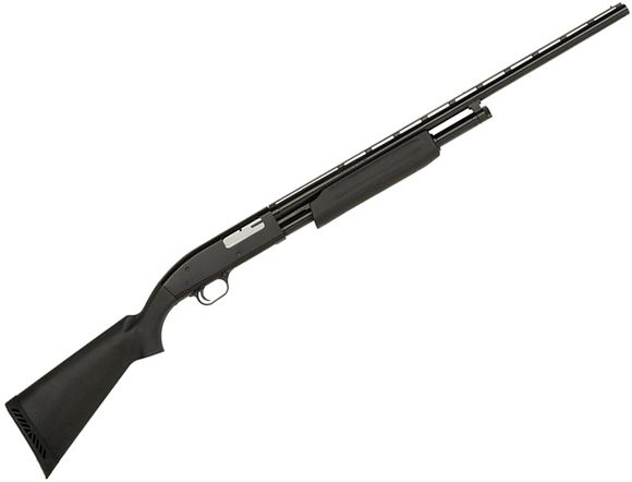 Picture of Mossberg Maverick 88 All Purpose Pump Action Shotgun - 20Ga, 3", 26", Vented Rib, Blued, Black Synthetic Stock, 5rds, Front Bead Sight, Accu-Choke Modified, 14" LOP