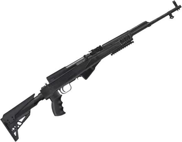 Picture of Surplus SKS Semi-Auto Rifle - 7.62x39mm, 20", Blued, With ATI Strikeforce Stock Installed, 5rds, Post Front & Adjustable Rear Sights, Refurbished, Black