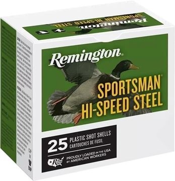 Picture of Remington SSTHV12HM2 Sportsman Hi-Speed Steel Shotshell 12 GA, 3 in, No. 2, 1-1/4oz, Max Dr, 1400 fps, 25 Rnd per Box