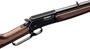 Picture of Browning BL-22 Grade I Rimfire Lever Action Rifle - 22 S/L/LR, 20", Light Sporter Contour, Polished Blued, Polished Blued Steel Receiver, Satin Grade I American Black Walnut Stock w/Straight Grip, 15rds, Steel Blade Front & Folding Rear Sights