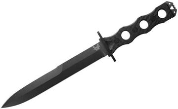 Picture of Benchmade Knife Company - SOCP Fixed Blade Dagger, 7.111" Blade, Double-Edged, CPM-3V (60-62HRC), Black