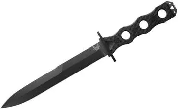 Picture of Benchmade Knife Company - SOCP Fixed Blade Dagger, 7.111" Blade, Double-Edged, CPM-3V (60-62HRC), Black