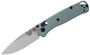 Picture of Benchmade Knife Company, Knives - Mini Bugout, AXIS Mechanism, 2.82" S30V Blade, Sage Green Grivory Handle, Mini Deep Carry Reversable Clip, Drop-Point, Plain Edge, Lanyard Hole, Weight: 1.5oz (42.52g)