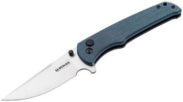 Picture of Boker Magnum Folding Blade Knives - Bluejay, 3.39" Blade, 440A, 7.99" overall Lenght, Micarta Handle, Blue.