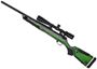 Picture of Used Howa 1500 Bolt-Action Rifle, 223 Rem, 20" Heavy Barrel, Boyds Green Laminate Stock, With Vortex Diamondback 4-12x40, Very Good Condition