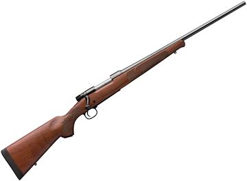 Picture of Winchester Model 70 Featherweight Bolt Action Rifle - 7mm-08 Rem, 22", Polished Blued, Satin Grade I Walnut Stock w/Schnabel Fore-End, 5rds