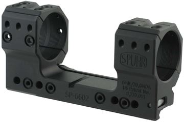 Picture of Spuhr Rifle Accessories - Scope Mount Picatinny Rail, 36mm, 6 MIL/20.6 MOA, Height: 38mm/1.5", Length: 128mm/5.04"