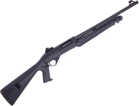 Picture of Used Benelli Super Nova Pump Action Shotgun - 12Ga, 3-1/2", 18.5", Blued, Black Synthetic Pistol Grip Stock, 4rds, Ghost Ring Sights, Very Good Condition