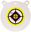 Picture of Allen Shooting Accessories - EZ Aim 10" x 1/2" AR500 Steel Gong Shooting Target, White