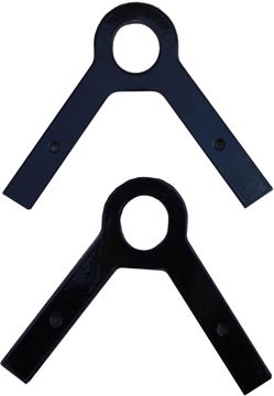 Picture of Engage Precision AR500 Steel Target Stand A Frame bracket, 3/8", Set Of 2, Black.