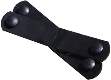 Picture of Engage Precision Rubber Target Hanger Strap, 2"x10", 1/2" Holes, With Hardware, Set Of 2, Black