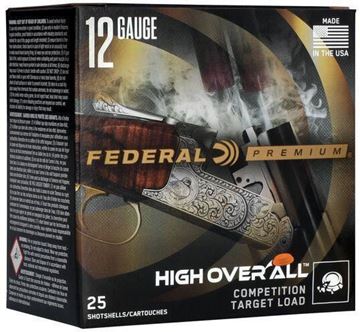 Picture of Federal Premium High Overall Competition Target Loads Shotgun Ammo - 12Ga, 2-3/4", 1-1/8oz., #8, HDCP Dram EQ., 1250 fps, 250rds Case.