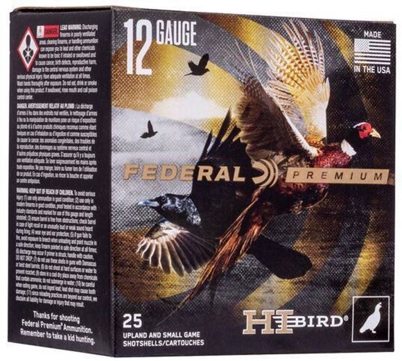 Picture of Federal Premium Hi Bird Loads Shotgun Ammo - 12Ga, 2-3/4", 1-1/4oz, #7-1/2, 3-3/4 Dram EQ. 25rds Box, 1330fps