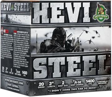 Picture of HEVI-Shot HEVI-Metal Non-Toxic Shotgun Ammo - 20Ga, 3", 7/8oz, #2, 25rds Box, 1400fps