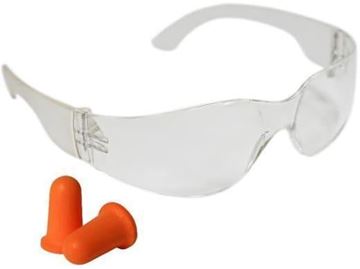 Picture of Vista Outdoor - Shooting Glasses With Foam Ear Plugs, Clear Lenses